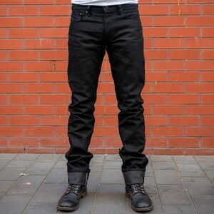 RGT Rogue Territory Black SK Skinny Selvedge Jeans Mid Rise Japan Size 30